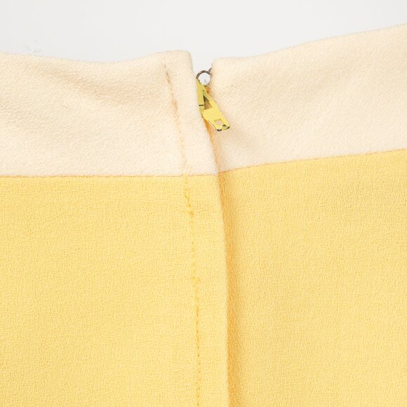 Dolce & Gabbana Yellow Wool-Crepe Stripe Sleeveless Top - Picture 6 of 9
